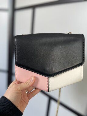 Sandro leather clutch bag